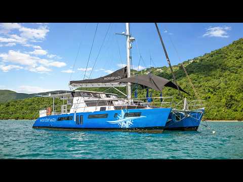 Video thumbnail: Two Days on an OffGrid Condomaran: Life Aboard our Royal Cape Hybrid Catamaran by SeekWonderWay