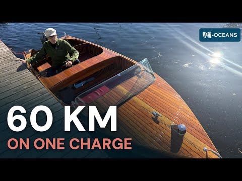 Video thumbnail: 1952 Cedar Strip Boat Goes Electric: Momentum M10 Owner Review by M-Oceans Marine Electric Store